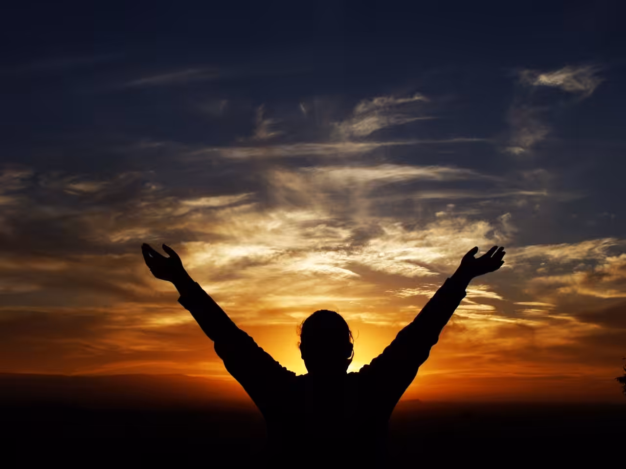 Difference between faith and belief with raised hands