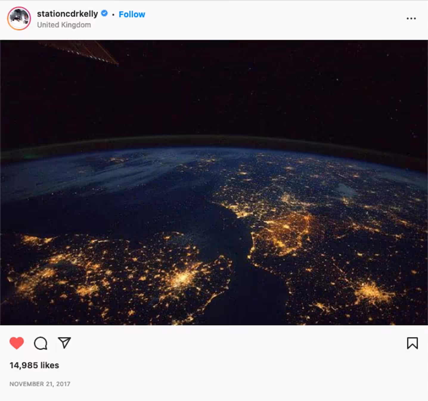 7 Ways Flat Earth Conspiracy Will Make You Look Silly 2 ScottKellyInstagramSpace